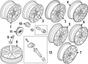 Wheel rim R19x7J ET50 Ford Escape MK4 23-25