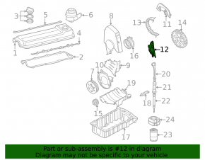 Inner timing belt guard for VW Jetta 11-15 USA 2.0