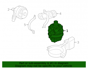 Auxiliary cooling pump BMW 3 G20 19-