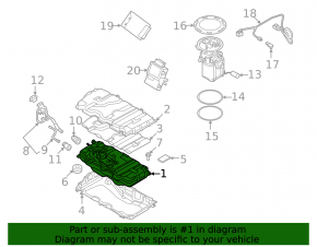 Fuel tank BMW 3 G20 21-25 plug-in