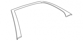 Upper rear right door molding Cadillac CTS 14- frame