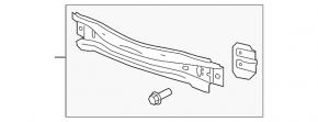 GMC Terrain 10-17 Front Bumper Reinforcement Rust