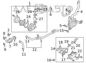 Water pump Kia Niro 17-22 HEV, PHEV