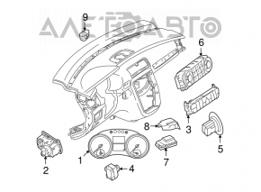 Front climate control Mercedes X164 GL W164 ML W251 R