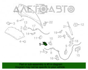 Hood Lock Volvo XC60 10-17