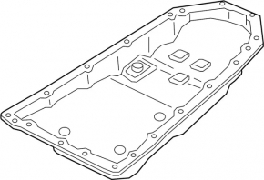 Nissan Murano z52 15-24 AWD automatic transmission oil pan without plug
