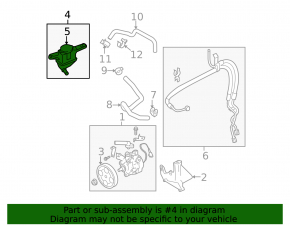 Power Steering Reservoir Subaru Outback 10-14