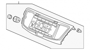 CD-changer, Radio, Tape recorder Honda Accord 16-17 cracks on the knob