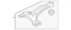 Lower control arm, front right, Toyota Venza 09-15