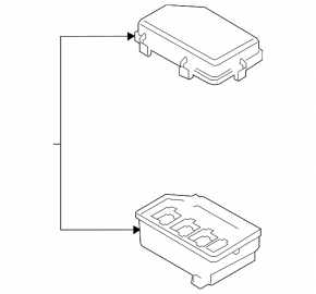 Audi E-Tron 19-23 underhood fuse box