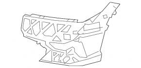 Left front bumper bracket for BMW 3 G20 23-25