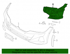 Left front bumper bracket for BMW 3 G20 23-25