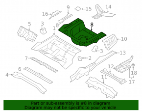 Trunk trough Hyundai Sonata 11-14