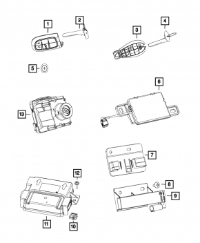 Hub Receiver Jeep Cherokee KL 14-