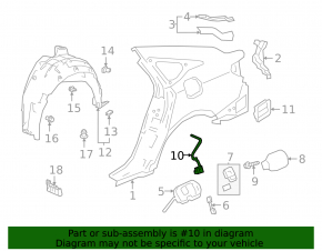 Fuel filler flap lock Honda Accord 18-22
