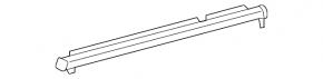 Door-glass molding, central rear right, Toyota Land Cruiser 16-21 rest, chrome
