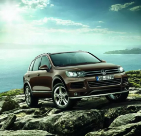 Front Bumper Guard VW Touareg 11-14
