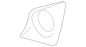 Left fog light frame for Lexus IS 11-13: structure