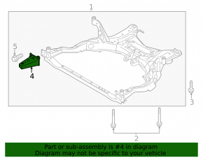 Front subframe bracket front left Mazda 6 18-21