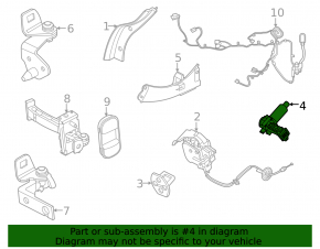 Front Left Door Actuator Ford Mustang Mach-E 21-23