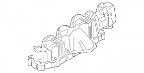 Intake manifold VW Jetta 11-14 USA TDI
