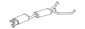 Exhaust line Acura MDX 17-20 rest