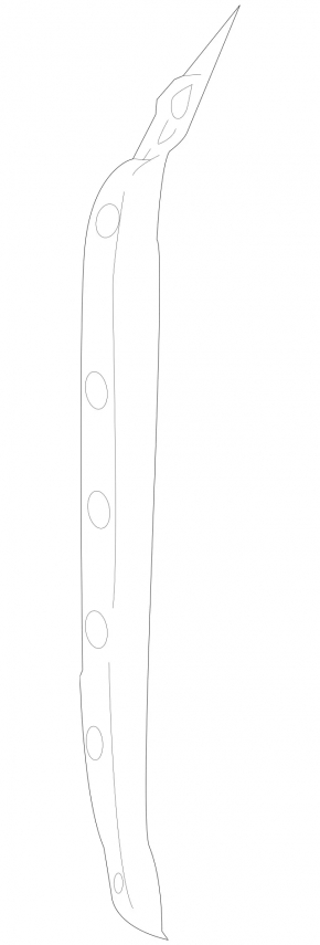 Wing seal door-wing right Mercedes W221