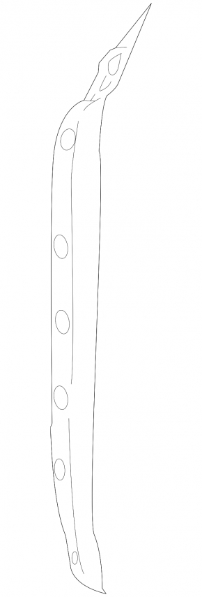 Wing seal door-wing right Mercedes W221