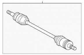 Drive axle shaft rear left Infiniti Q50 14-24