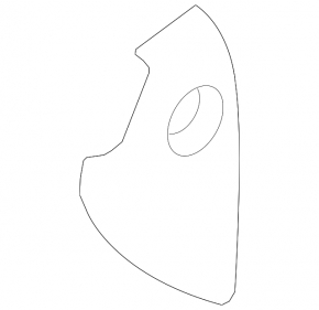 Front panel trim side right Volvo V90 17-22 usa black