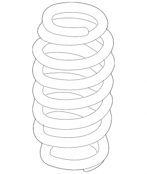 Rear left spring VW CC 08-17 stiffness blue violet