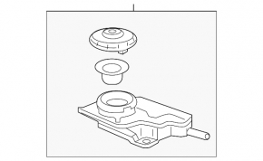 Honda CRV 23- 1.5T Brake fluid reservoir with lid