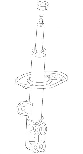 Front right shock absorber Toyota bZ4X 22-26 FWD