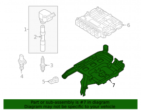 ECU Bracket for Audi A6 C8 19-25 3.0T MHEV Engine Computer
