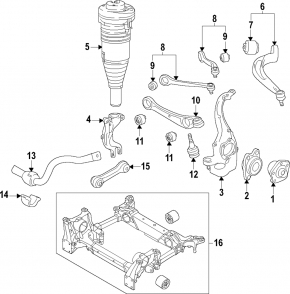 Front subframe for Audi E-Tron 19-23