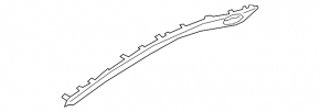 Rear left door trim molding for Audi E-Tron 19-23, chrome, with lighting connector