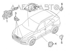 Airbag sensor front left Audi A6 C8 19-
