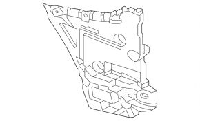 Lower left rear bumper mount for BMW X3 G01 22-24