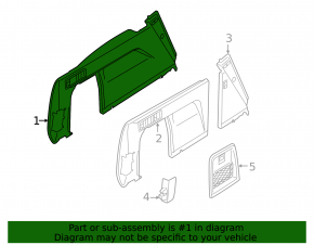 Rear left arch trim BMW X5 G05 19-23