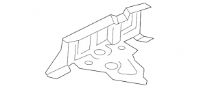 Left underbody protection bracket for BMW X5 G05 19-24