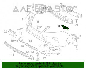 Front bumper mount right Lexus RX350 RX450h 13-15 rest