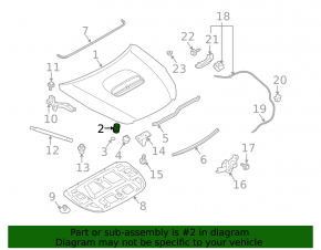 Subaru Forester hood bumper 19-24 SK