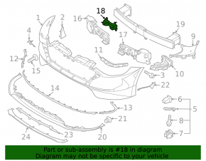 Kia K5 21-24 Front Bumper Central Absorber