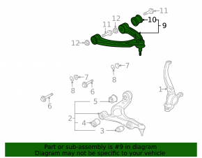 Upper control arm front left Audi Q7 4L 10-15