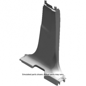 Center pillar trim lower right GMC Terrain 18- black