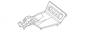Hyundai Sonata 2023 front center console trim, upper part, Korea