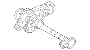 Front axle Porsche Cayenne 958 11-17 4.8 Turbo