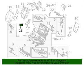 Rear left seat trim, side left, center, 2nd row, Mercedes W167 GLE 350 450 20-23, brown, scratches