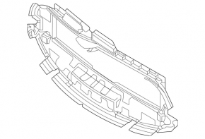Lower radiator duct for Mercedes H247 GLA 20-23 M260