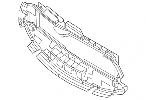 Lower radiator duct for Mercedes H247 GLA 20-23 M260